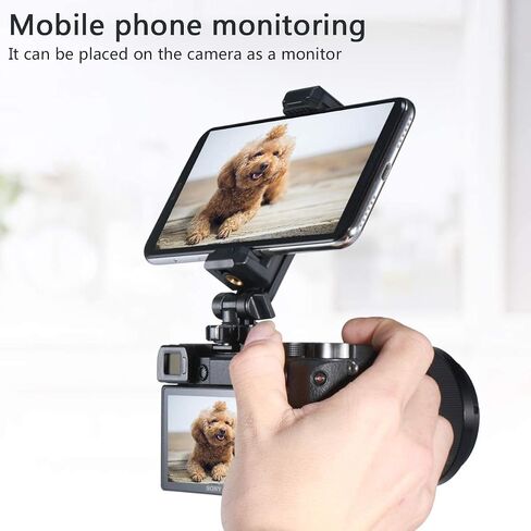 ULANZI ST-06 Camera Hot Shoe Phone Holder Flexible Phone Tripod Mount Adapter w Cold Shoe Mount for Microphone LED Light for DJI Ronin SC iPhone Samsung Canon Nikon DSLR Photography in Saudi Arabia
