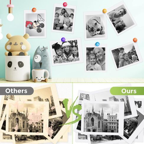 ورق كاميرا 6 رولز لطباعة كيديزوم، ورق طباعة كاميرا 2.5 سم × 2.5 سم متوافق مع VTech Dragon/MiniBear/Touch ورق كاميرا طباعة ورق للكاميرا الفورية لمعظم الأطفال in Kuwait