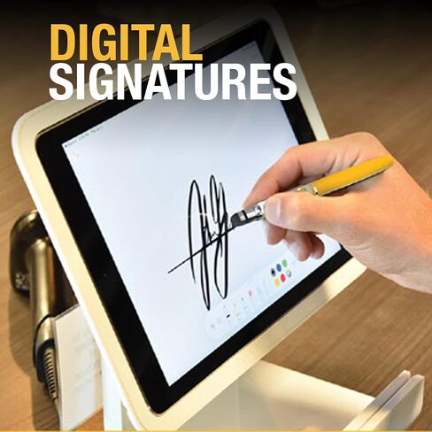 DEWALT 3-in-1 Stylus Pen — Pocket-Sized Stylus Pen for iPad, iPhone — Touch Screen Pen — Ballpoint Pen with Stylus Tip — Keypad-Friendly Mini Pen — Ink Cartridges Included in Saudi Arabia