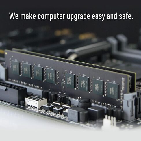TEAMGROUP Elite DDR4 32GB Kit (2 x 16GB) 3200MHz PC4-25600 CL22 (2933MHz or 2666MHz) Unbuffered Non-ECC 1.2V UDIMM 288 Pin PC Computer Desktop Memory Module Ram Upgrade - TED432G3200C22DC01 in Kuwait