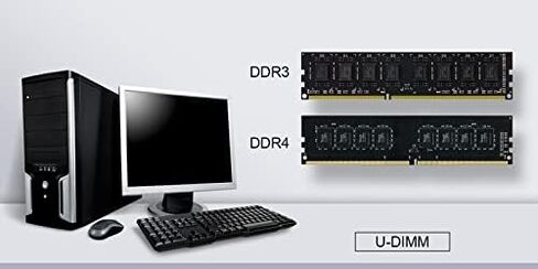 TEAMGROUP Elite DDR4 32GB Kit (2 x 16GB) 3200MHz PC4-25600 CL22 (2933MHz or 2666MHz) Unbuffered Non-ECC 1.2V UDIMM 288 Pin PC Computer Desktop Memory Module Ram Upgrade - TED432G3200C22DC01 in Kuwait