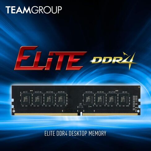 TEAMGROUP Elite DDR4 32GB Kit (2 x 16GB) 3200MHz PC4-25600 CL22 (2933MHz or 2666MHz) Unbuffered Non-ECC 1.2V UDIMM 288 Pin PC Computer Desktop Memory Module Ram Upgrade - TED432G3200C22DC01 in Kuwait