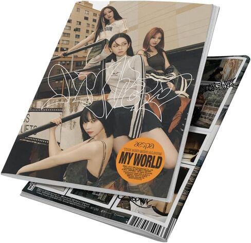 aespa - MY WORLD [Tabloid ver.] 3rd Mini Album+Folded Poster (+ 1 Folded Poster) in Saudi Arabia