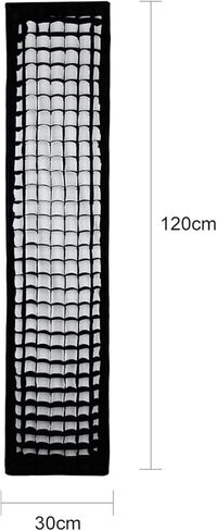 Godox 12"x 47"/30x120cm Strip Softbox Reflector Modifier with Honeycomb Grid Bowens Mount for Photo Strobe Studio Flash Softbox for Godox AD600BM SK400II MS300 AD400Pro VL150 SL150 w/Carrying Bag in Saudi Arabia
