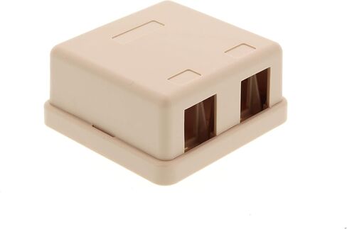 صناديق التثبيت السطحي لـ Networx Keystone Jack (4 منافذ، أبيض) in Kuwait