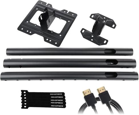 Monoprice Specialty Ceiling Mounted TV Wall Mount Bracket Extra Long Extension Range to 62.6" for 23" to 43" TVs up to 110lbs, Max VESA 200x200 in Saudi Arabia