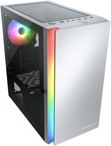 Cougar Archon 2 Mesh RGB (White) No Power Supply Mini ITX/Micro ATX/ATX Mid Tower Case w/Window in Kuwait