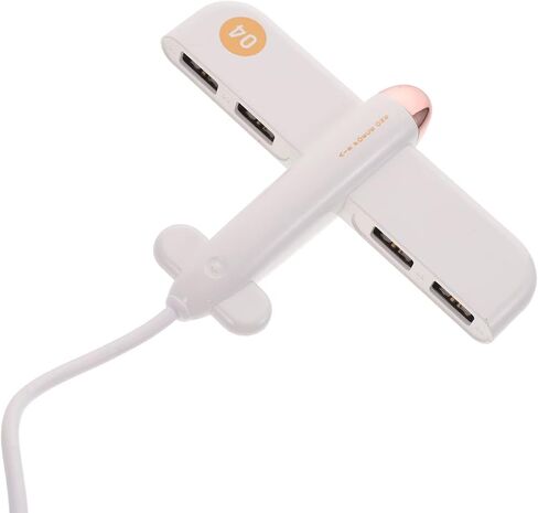 محور USB على شكل طائرة من Hemobllo - محور USB لطيف، شاحن محول خط تمديد الطائرة الهوائية للكمبيوتر المكتبي، ملحقات الكمبيوتر 1 قطعة USB Hut 4 منافذ (أزرق) in Saudi Arabia