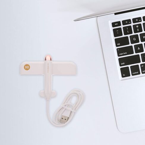 محور USB على شكل طائرة من Hemobllo - محور USB لطيف، شاحن محول خط تمديد الطائرة الهوائية للكمبيوتر المكتبي، ملحقات الكمبيوتر 1 قطعة USB Hut 4 منافذ (أزرق) in Saudi Arabia