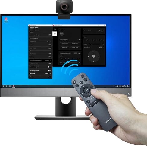 OBSBOT تعرف على جهاز التحكم عن بعد، تعرف على كاميرا ويب بدقة 1080 بكسل و4K تعمل بالذكاء الاصطناعي، لتدريس اجتماعات الفيديو المباشرة in Kuwait