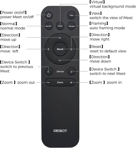 OBSBOT تعرف على جهاز التحكم عن بعد، تعرف على كاميرا ويب بدقة 1080 بكسل و4K تعمل بالذكاء الاصطناعي، لتدريس اجتماعات الفيديو المباشرة in Kuwait