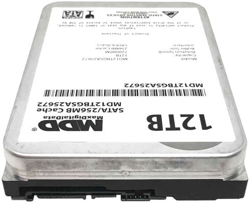 MDD 12TB 7200RPM SATA 6Gb/s 256MB Cache 3.5inch Internal Desktop Hard Drive, MD12TBGSA25672, Mechanical Hard Disk (Renewed) in Saudi Arabia