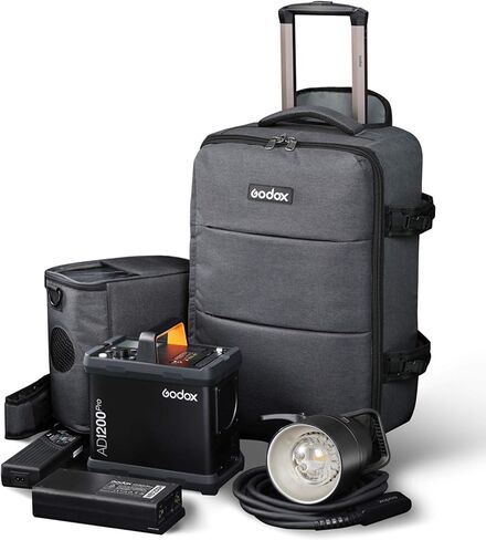 حزمة طاقة Godox AD1200Pro 1200Ws TTL، وقت إعادة التدوير 0.01-2 ثانية، يمكن أن تمنع ضوء الشمس في بيئة التصوير بالضوء الساطع في الهواء الطلق، مع مزامنة HSS عالية السرعة في أي وقت وفي أي مكان in Saudi Arabia