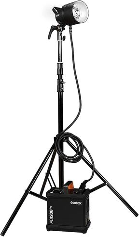 حزمة طاقة Godox AD1200Pro 1200Ws TTL، وقت إعادة التدوير 0.01-2 ثانية، يمكن أن تمنع ضوء الشمس في بيئة التصوير بالضوء الساطع في الهواء الطلق، مع مزامنة HSS عالية السرعة في أي وقت وفي أي مكان in Saudi Arabia