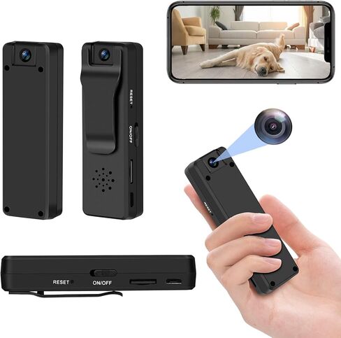 كاميرا الجسم الصغيرة lopofly، كاميرا محمولة مخفية بالقلم اللاسلكي 128 جيجا، كاميرا صغيرة، كاميرا مراقبة منزلية بدقة 1080 بكسل عالية الدقة للرؤية الليلية، أصغر كاميرا مع كشف الحركة، زاوية واسعة تدور 180 درجة in Kuwait