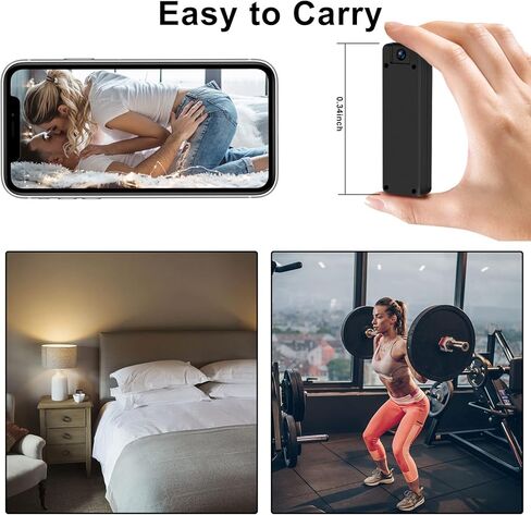 كاميرا الجسم الصغيرة lopofly، كاميرا محمولة مخفية بالقلم اللاسلكي 128 جيجا، كاميرا صغيرة، كاميرا مراقبة منزلية بدقة 1080 بكسل عالية الدقة للرؤية الليلية، أصغر كاميرا مع كشف الحركة، زاوية واسعة تدور 180 درجة in Kuwait