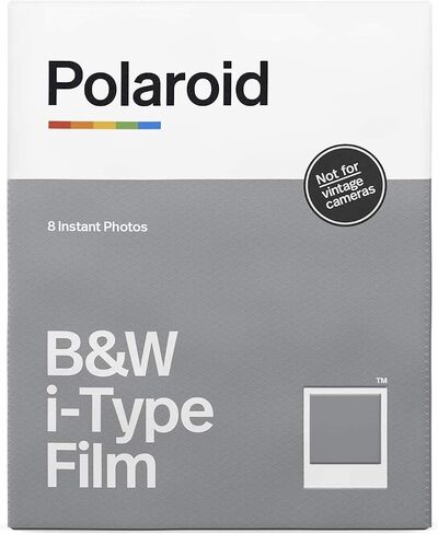 مجموعة كاميرا Polaroid Originals Now Viewfinder i-Type الفورية (زرقاء) مع أفلام فورية ملونة وB وW ومجموعة ملحقات صور عتيقة قابلة لإعادة الاستخدام (4 عناصر) in Kuwait