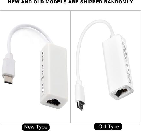 محول Zhiyavex USB C Ethernet، محول USB 3.1 Type-C إلى RJ45 Ethernet، محول USB C محمول بسرعة 100 ميجا بت في الثانية، التوصيل والتشغيل، لأجهزة الكمبيوتر المحمول/الكمبيوتر اللوحي/الهاتف المحمول من النوع C in Kuwait
