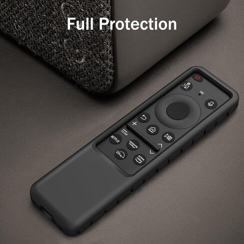 Fintie Protective Case for Samsung Smart Solar Cell Remote Control 2023 TM2360E / TM2361E BN59-01432A BN59-01432J, Light Weight Kids-Friendly Anti Slip Shockproof Silicone Cover (Black) in Saudi Arabia