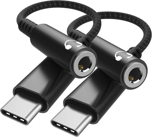 محول سماعة رأس وشاحن TOPUONE USB C إلى 3.5 مم، مقبس صوت 2 في 1 من النوع C إلى Aux مع محول PD سريع Aux متوافق مع Pixel 3 4 5 XL، Galaxy S20 S21 S22 S23 Ultra، Note 20 10، Ipad Pro in Kuwait
