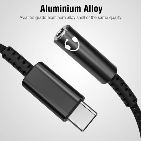 محول سماعة رأس وشاحن TOPUONE USB C إلى 3.5 مم، مقبس صوت 2 في 1 من النوع C إلى Aux مع محول PD سريع Aux متوافق مع Pixel 3 4 5 XL، Galaxy S20 S21 S22 S23 Ultra، Note 20 10، Ipad Pro in Kuwait