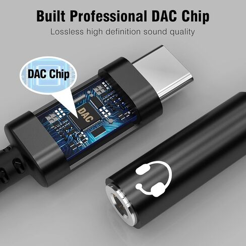 محول سماعة رأس وشاحن TOPUONE USB C إلى 3.5 مم، مقبس صوت 2 في 1 من النوع C إلى Aux مع محول PD سريع Aux متوافق مع Pixel 3 4 5 XL، Galaxy S20 S21 S22 S23 Ultra، Note 20 10، Ipad Pro in Kuwait