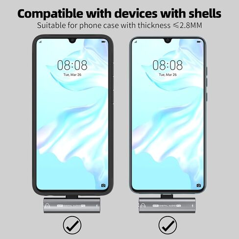 USB C to 3.5mm Audio Headphone Adapter and Charger, 2 in 1 USB C Headphone Jack HiFi DAC with 27W Fast Charging Dongle Adapter Compatible with Galaxy S23 Ultra/S22+/A53/Note 20, Pixel 7/7Pro/6/6Pro/5 in Kuwait