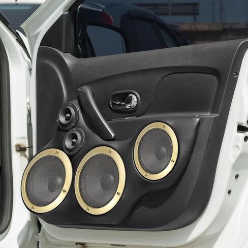 X AUTOHAUX 2 قطعة 5 بوصة التيتانيوم لهجة مكبر صوت غطاء شبكة مضخم صوت شواء القرن لامع الحرس حامي in Saudi Arabia