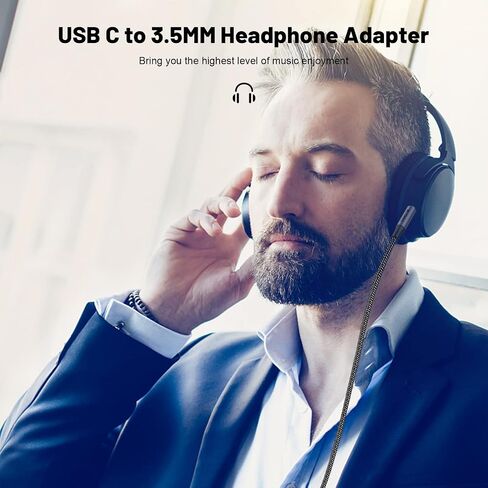 MOSWAG USB C to 3.5mm Audio Aux Jack Cable 6.6FT/2M,Type C to 3.5mm Headphone Stereo Cord Compatible with S20 Ultra S20+ Note 10 20,Google Pixel 4/5 XL,OnePlus 7Pro 8Pro,Moto Z and Galaxy Note 10 in Saudi Arabia