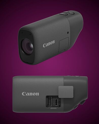 طقم منظار رقمي أحادي التكبير من Canon مع شاحن USB-C، وبطاقة microSD، وتكبير PowerShot، وتكبير بصري 400 مم، وتكبير رقمي 800 مم، ومشاهدة الطيور، والحياة البرية، ومشاهدة الألعاب الرياضية، والسفر، والمشي لمسافات طويلة باللون الأسود in Saudi Arabia