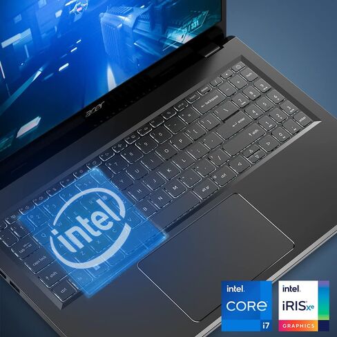 لاب توب أيسر أسباير 5 15 سليم | 15.6 بوصة FHD (1920 × 1080) IPS | Core i7-1355U | Intel Iris Xe Graphics | 16 جيجابايت LPDDR5 | 512 جيجابايت Gen 4 SSD | Wi-Fi 6E | USB4/Thunderbolt 4 | لوحة مفاتيح بإضاءة خلفية | A515-58M-7570، رمادي in Kuwait