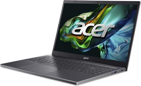 لاب توب أيسر أسباير 5 15 سليم | 15.6 بوصة FHD (1920 × 1080) IPS | Core i7-1355U | Intel Iris Xe Graphics | 16 جيجابايت LPDDR5 | 512 جيجابايت Gen 4 SSD | Wi-Fi 6E | USB4/Thunderbolt 4 | لوحة مفاتيح بإضاءة خلفية | A515-58M-7570، رمادي in Kuwait