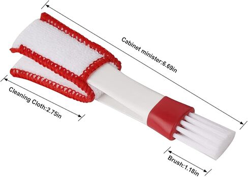 Blilo Mini Duster لفتحة تهوية السيارة، 5 قطع منظف مكيف الهواء التلقائي وأداة فرشاة، قطعة قماش تنظيف يدوية لجمع الغبار لنافذة لوحة المفاتيح وتترك الستائر ومصراع النظارات (رمادي) in Kuwait