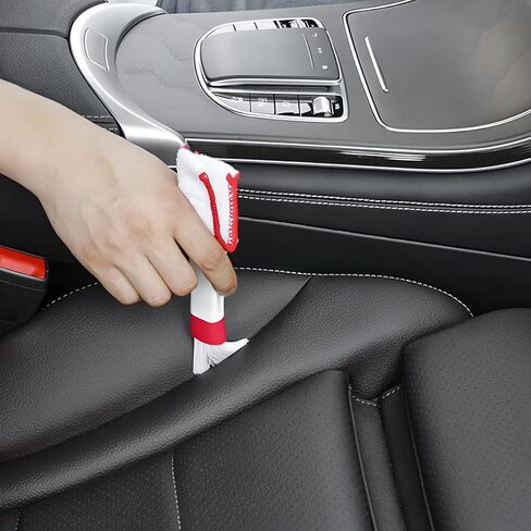 Blilo Mini Duster لفتحة تهوية السيارة، 5 قطع منظف مكيف الهواء التلقائي وأداة فرشاة، قطعة قماش تنظيف يدوية لجمع الغبار لنافذة لوحة المفاتيح وتترك الستائر ومصراع النظارات (رمادي) in Kuwait