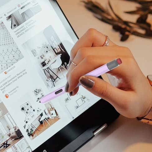 جراب LOVE MEI لهاتف Samsung Galaxy Tab S7/S7+/S7 FE/S8/S8 Ultra/S9/S9+/S9 Ultra S، جراب واقٍ من السيليكون الكلاسيكي غير قابل للانزلاق لهاتف S7/S8+/S9 Ultra S Pen( أرجواني) in Kuwait