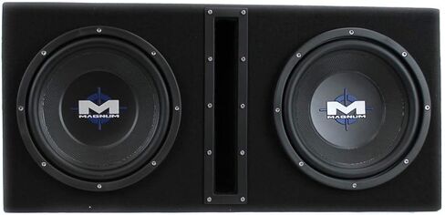 MTX Magnum MB210SP 10 Inch 400 Watt RMS Dual Car Loaded 200 Watt RMS 800 Watt Max Polymer Coated Cone Subwoofer with Box Enclosure And Wiring Kit in Saudi Arabia