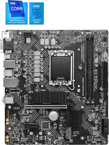 MSI MAG B660M BAZOOKA DDR4 Motherboard (mATX, 12th Gen Intel Core, LGA 1700 Socket, DDR4, PCIe 4, 2.5G LAN, M.2 Slots, USB 3.2) in Kuwait