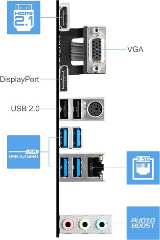 MSI MAG B660M BAZOOKA DDR4 Motherboard (mATX, 12th Gen Intel Core, LGA 1700 Socket, DDR4, PCIe 4, 2.5G LAN, M.2 Slots, USB 3.2) in Kuwait