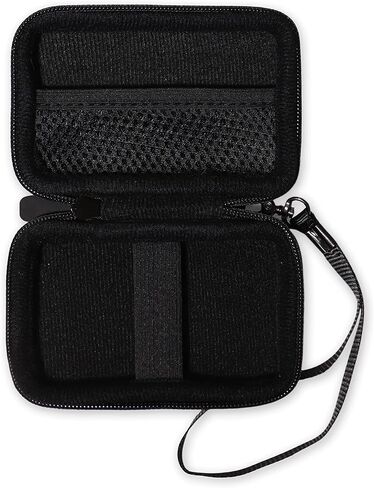 Alltravel Palm Size Case for Samsung T7 Shield Portable SSD, Compatible with 1TB, 2TB, 4TB, mesh Pocket for SSD Cable (Black) in Saudi Arabia