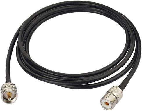 Bingfu UHF PL259 Male to SO239 Female RG58 Antenna Extension Coax Jumper Cable 3m 10 feet for Vehicle Truck CB Radio Ham Radio Two Way Radio Amateur Radio Walkie Talkie VHF Radio in Saudi Arabia