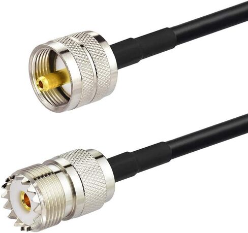 Bingfu UHF PL259 Male to SO239 Female RG58 Antenna Extension Coax Jumper Cable 3m 10 feet for Vehicle Truck CB Radio Ham Radio Two Way Radio Amateur Radio Walkie Talkie VHF Radio in Saudi Arabia