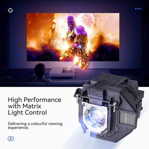 Pugody ELPLP97 استبدال مصباح ضوئي للسينما المنزلية Epson Powerlite 2250 1080 880 EX9240 EX3280 EX5280 E20 U50 EB-W01 W49 W51 X50 X06 982W 992F E01 E10 E20 FH06 FH52 EH-TW710 TW740 TW750 in Kuwait