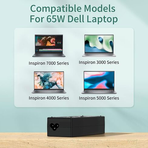 محول تيار متردد للكمبيوتر المحمول 45 وات بديل لشاحن Dell inspiron 15 5000 13 7000 Inspiron 7352 7359 7368 7370 7375 7378 7386 7390 5368 5551 5552 5555 5558 5559 7568 قابس سلك إمداد الطاقة in Kuwait