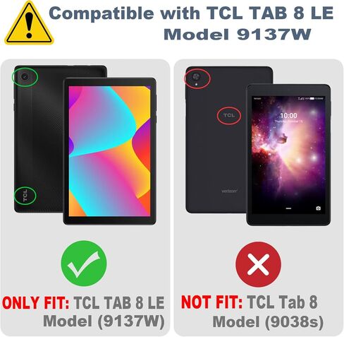 [2-Pack] DMLuna Screen Protector for TCL Tab 8 LE 8" Tablet (Model: 9137W) 2023 Release, (Not Fit TCL Tab 8 Model: 9038S), HD Tempered Glass Anti-Fingerprints Bubble-Free Easy Installation 9H Hardness in Kuwait
