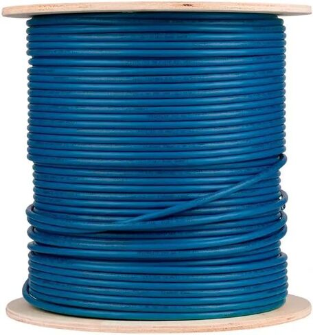 كابل شبكة Monoprice Entegrade Cat8 V2 - 1000 قدم - أزرق | 2 جيجا هرتز S/FTP Solid، 22AWG، نحاس كبير، 40 جيجا، للشبكات، LAN، مودم، جهاز توجيه in Saudi Arabia