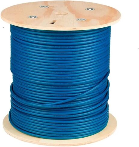 كابل شبكة Monoprice Entegrade Cat8 V2 - 1000 قدم - أزرق | 2 جيجا هرتز S/FTP Solid، 22AWG، نحاس كبير، 40 جيجا، للشبكات، LAN، مودم، جهاز توجيه in Saudi Arabia