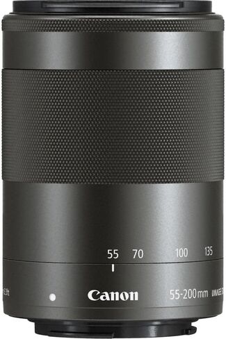 عدسة Canon EF-M 55-200mm f/4.5-6.3 هي عدسة STM (أسود) (9517B002) + طقم فلتر + حقيبة ظهر + بطاقة 64 جيجابايت + قارئ بطاقات + حامل ثلاثي القوائم مرن + محفظة ذاكرة + حافظة للأغطية + طقم تنظيف + حزام يد + المزيد ( متجدد) in Saudi Arabia