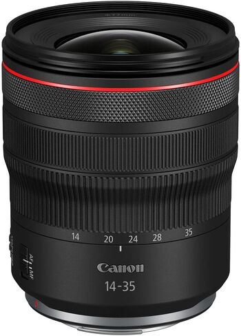 عدسة Canon RF مقاس 14-35 مم f/4L هي عدسة USM (4857C002) + مجموعة مرشح + حافظة غطاء + مجموعة تنظيف + المزيد (متجددة) in Saudi Arabia