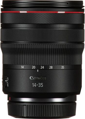 عدسة Canon RF مقاس 14-35 مم f/4L هي عدسة USM (4857C002) + مجموعة مرشح + حافظة غطاء + مجموعة تنظيف + المزيد (متجددة) in Saudi Arabia