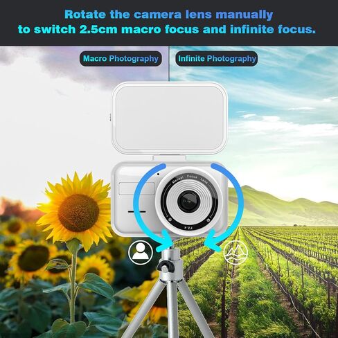 كاميرا Time Laspe 32 جيجابايت للتحكم في التطبيقات، واي فاي، صور 32 ميجابكسل 2.7K كاميرا فيديو بفاصل زمني للتركيز اليدوي، وضع الاستعداد 180 يومًا، عرض مباشر، ضوء تعبئة LED، تصوير متعدد لنمو زهرة النبات، البناء (أبيض) in Kuwait